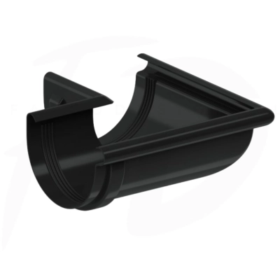 Narożnik zewnętrzny 90° PVC ⌀ 130 firmy KROP kolor czarny